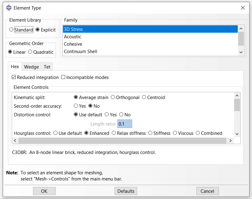 3d stress element family