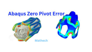 Featured image for zero pivot error guide showing a stressed engineer at a computer with Abaqus error on screen.