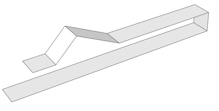 Geometry of two plates used for contact pressure simulation in Abaqus