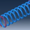 Amplitude definition for oscillating load applied in spring modeling using Abaqus dynamic analysis