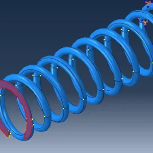 Amplitude definition for oscillating load applied in spring modeling using Abaqus dynamic analysis