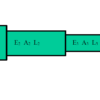 A stepped circular bar is subjected to a tensile force of 180 kN at one end.